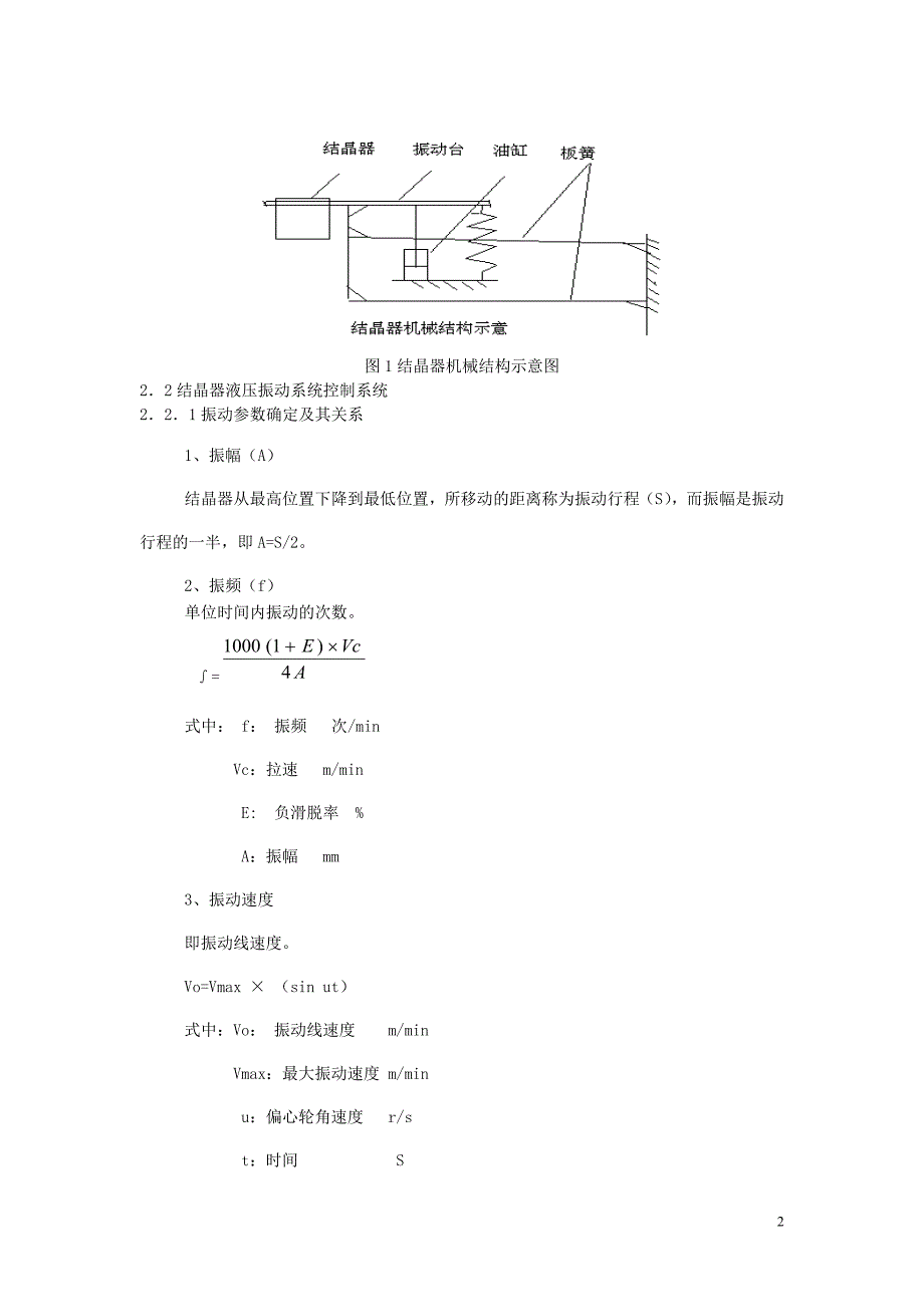 结晶器液压振动在武钢一炼钢厂3大方坯连铸机上的应用.doc_第2页