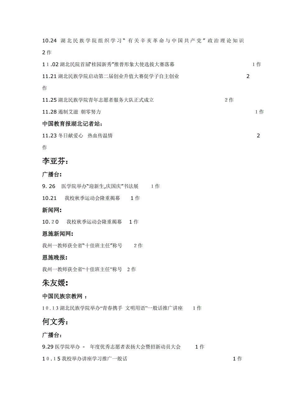 医学院宣传中心秋季发稿情况统计_第4页