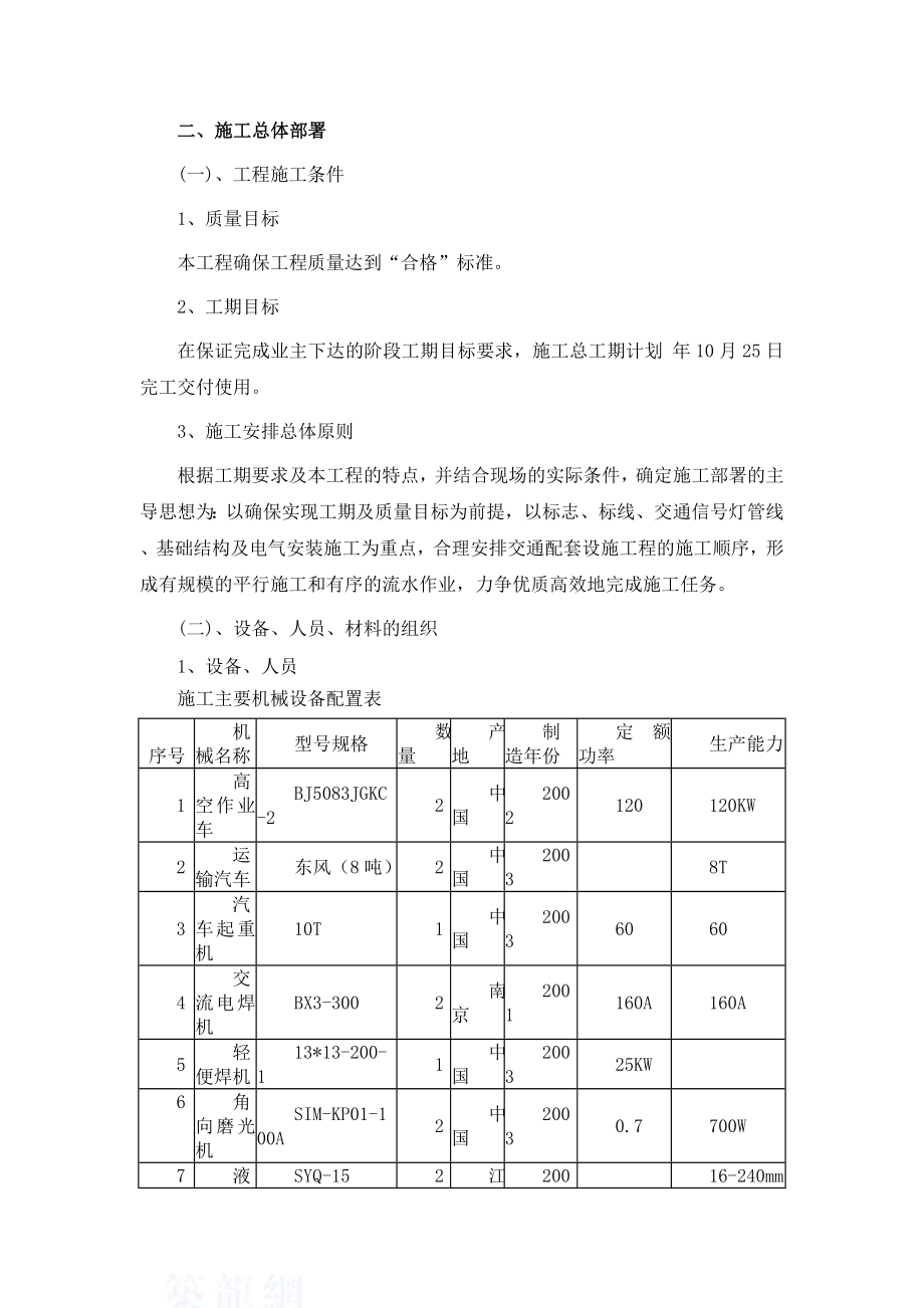 (标线、标志、交通信号灯)工程施工组织设计[1]_第4页