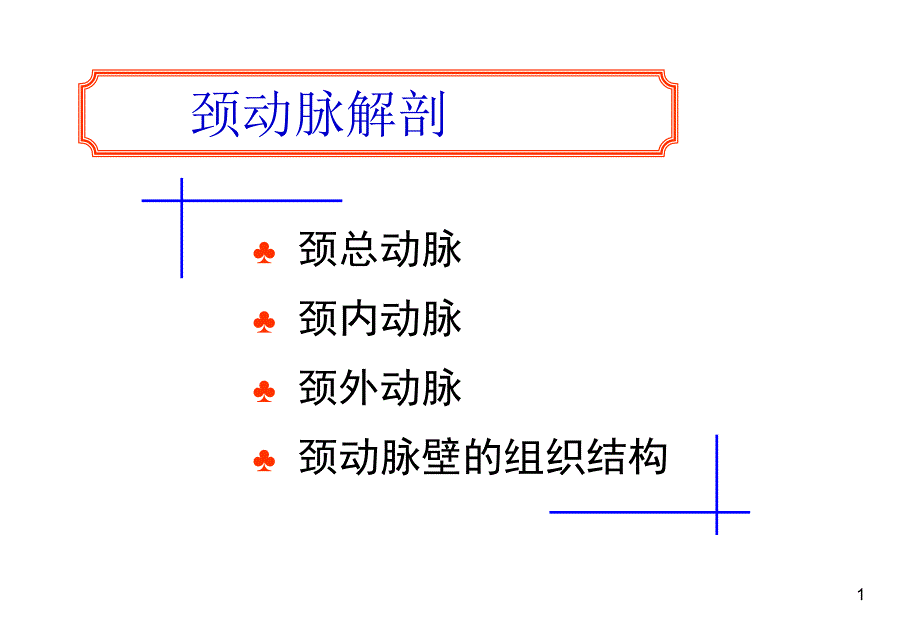 推荐精选外周动脉解剖简明图_第1页