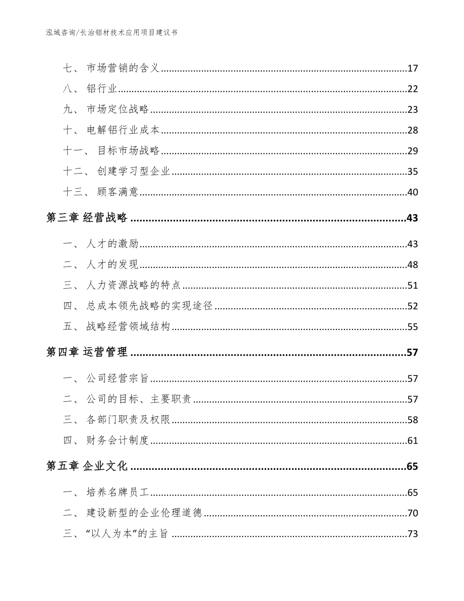 长治铝材技术应用项目建议书_参考模板_第3页