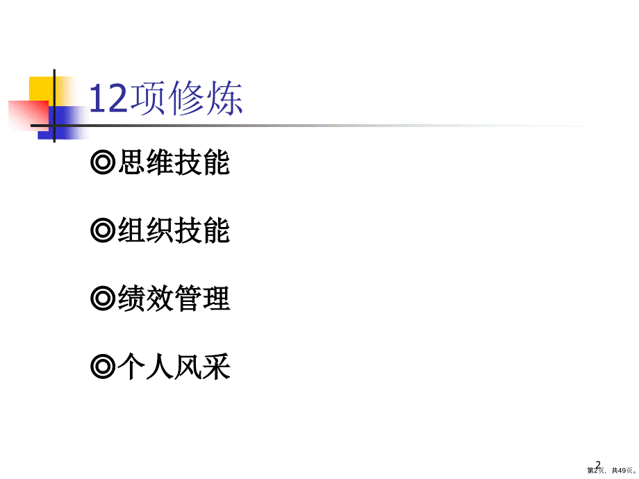 【培训课件】职业经理人12项修炼_第2页