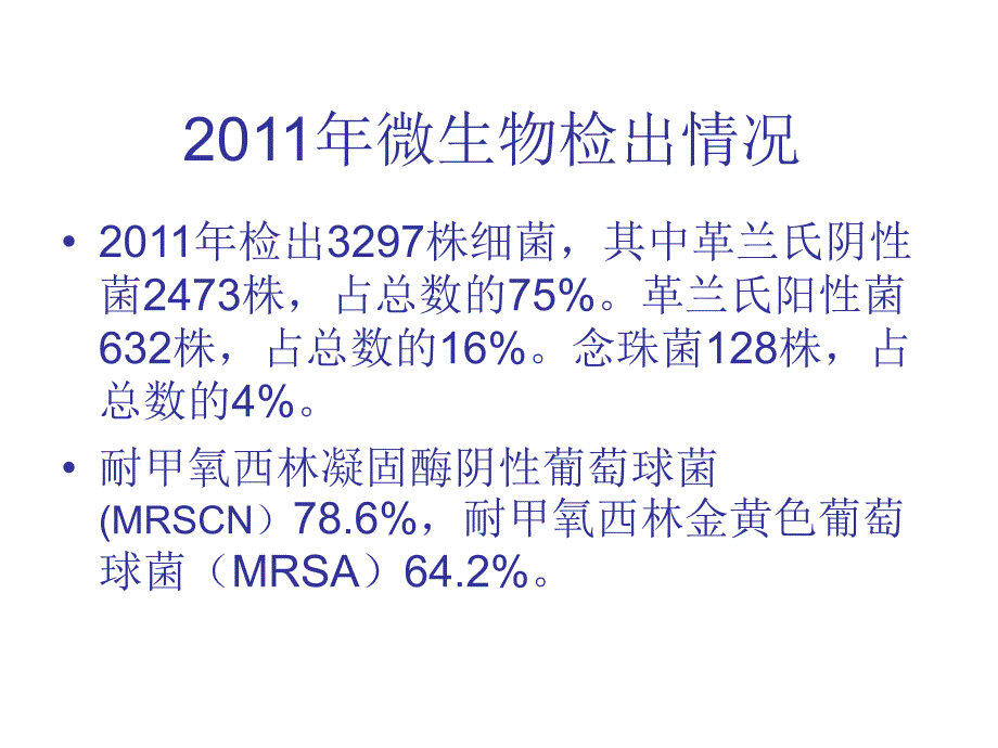 医院流行菌株及耐药监测情况_第2页