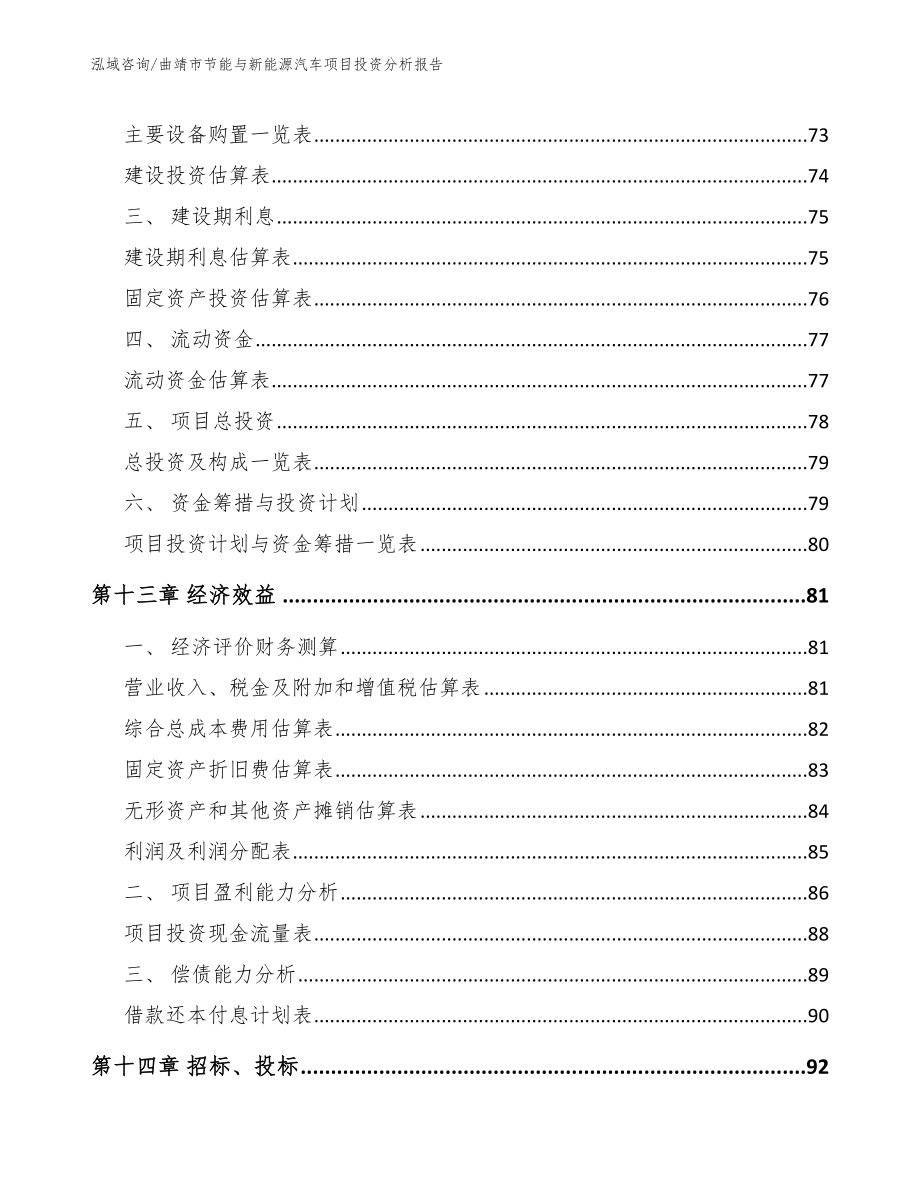 曲靖市节能与新能源汽车项目投资分析报告（模板范文）_第4页