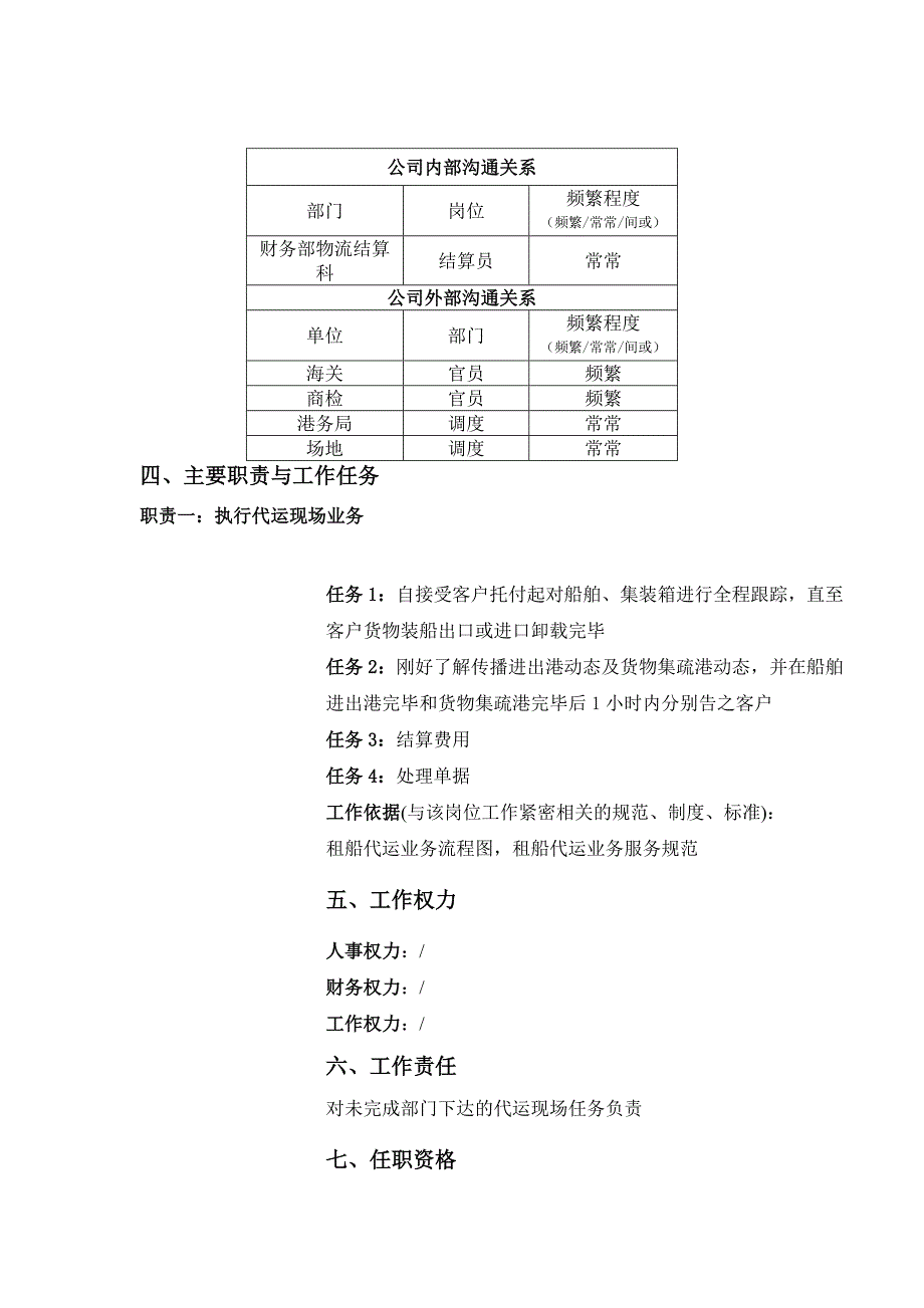 现场业务员岗位说明书_第3页