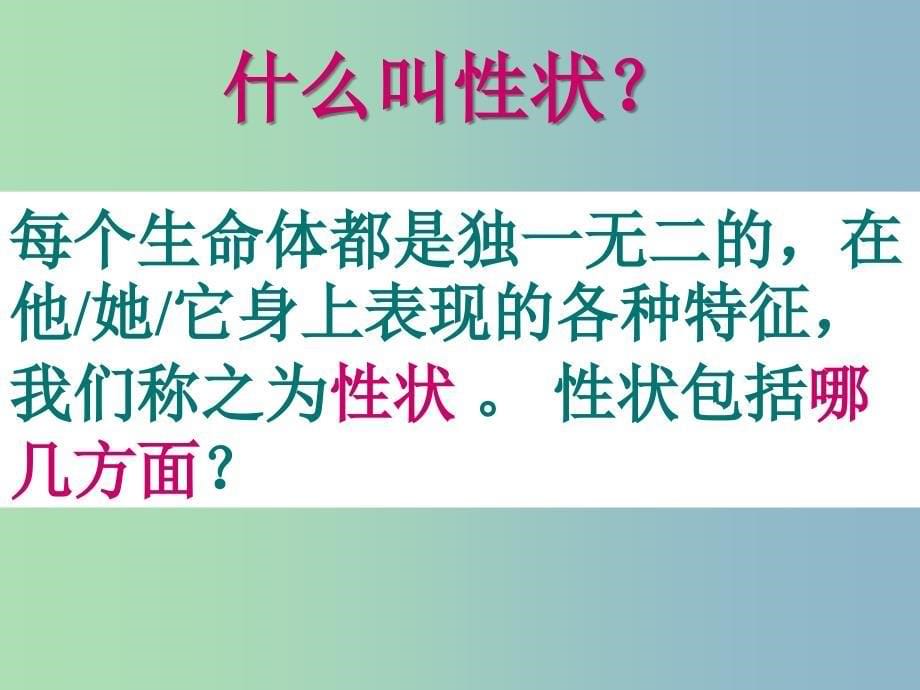 八年级生物下册 第七单元 第二章 第一节 基因控制生物的性状课件 新人教版.ppt_第5页