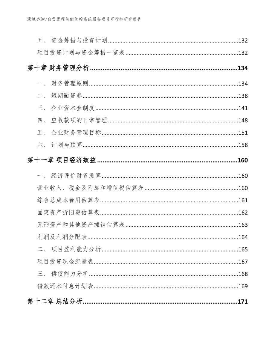 自贡远程智能管控系统服务项目可行性研究报告模板范本_第5页