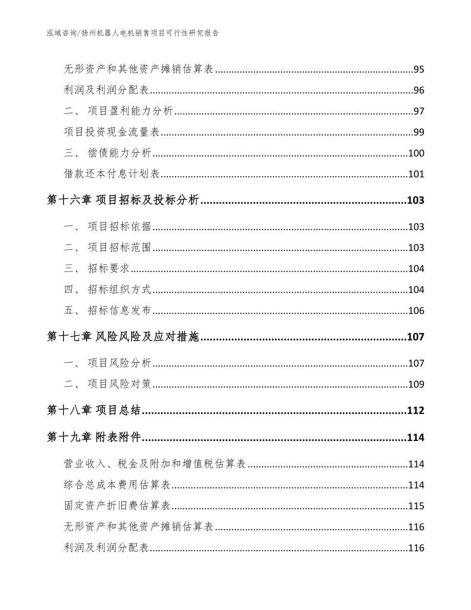 扬州机器人电机销售项目可行性研究报告_第5页