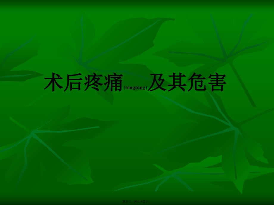 医学专题—围术期镇痛面面观27237_第3页