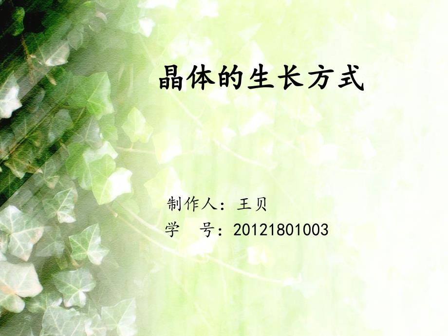 《晶体的生长》PPT课件.ppt_第1页