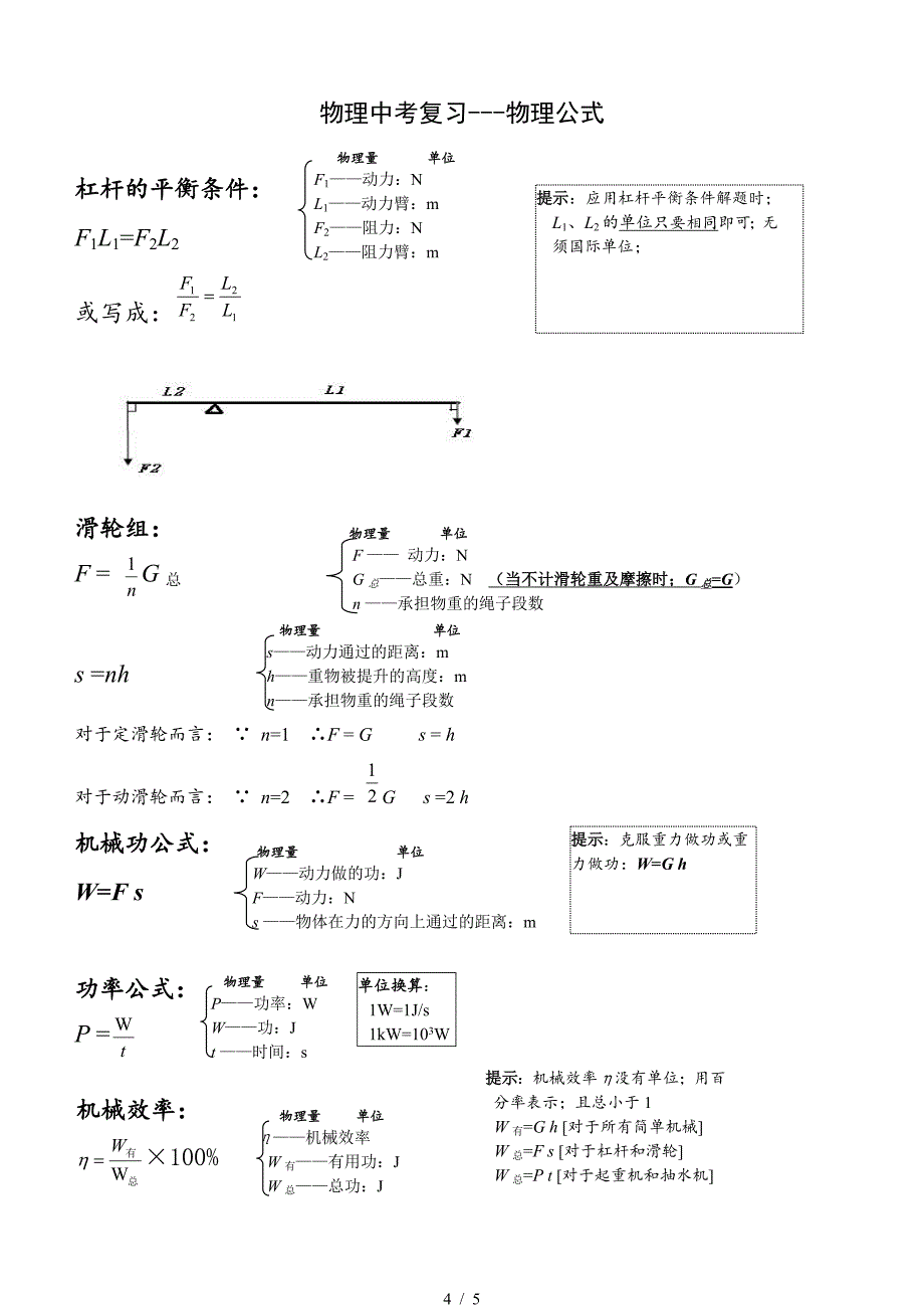 九年级上物理知识点+公式总结.doc_第4页