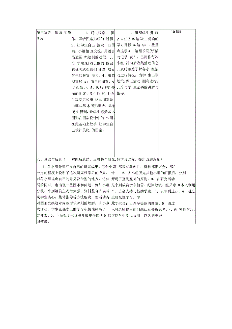 初中数学研究性学习方案设计_第4页