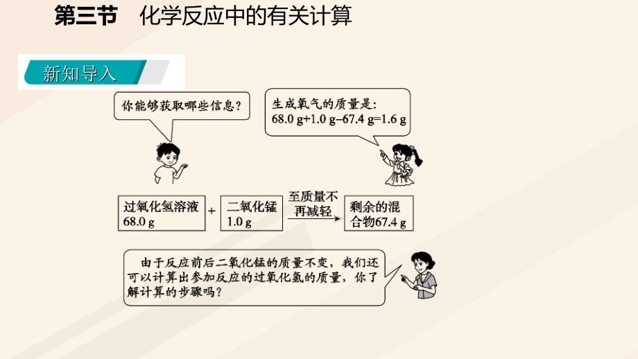 九年级化学上册第五单元定量研究化学反应5.3化学反应中的有关计算课件新版鲁教版_第3页