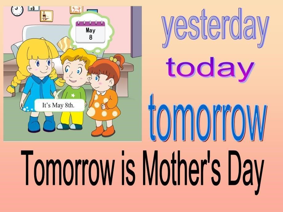 2019春六年级英语下册 Unit 4《Mother’s day》（Part A）课件2 （新版）闽教版.ppt_第5页