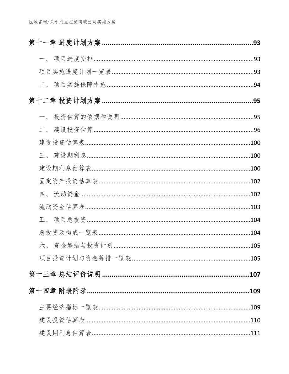 关于成立左旋肉碱公司实施方案【模板范文】_第5页