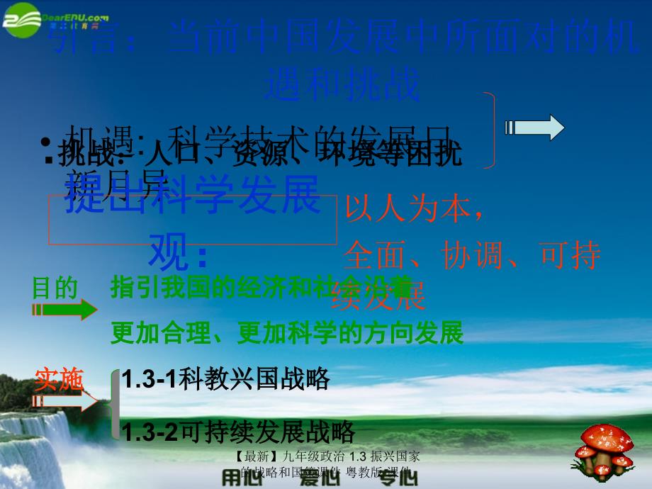 最新九年级政治1.3振兴国家的战略和国策课件粤教版课件_第4页