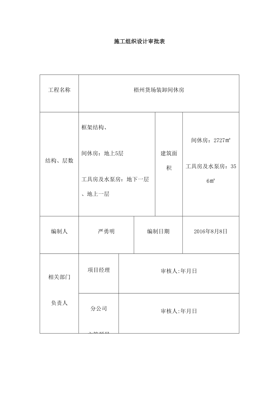 xx货场装卸间休房施工组织设计86图文(DOC 221页)_第2页