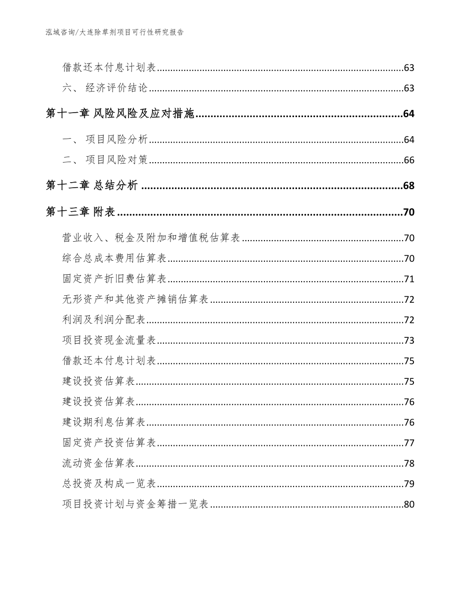 大连除草剂项目可行性研究报告（范文）_第4页