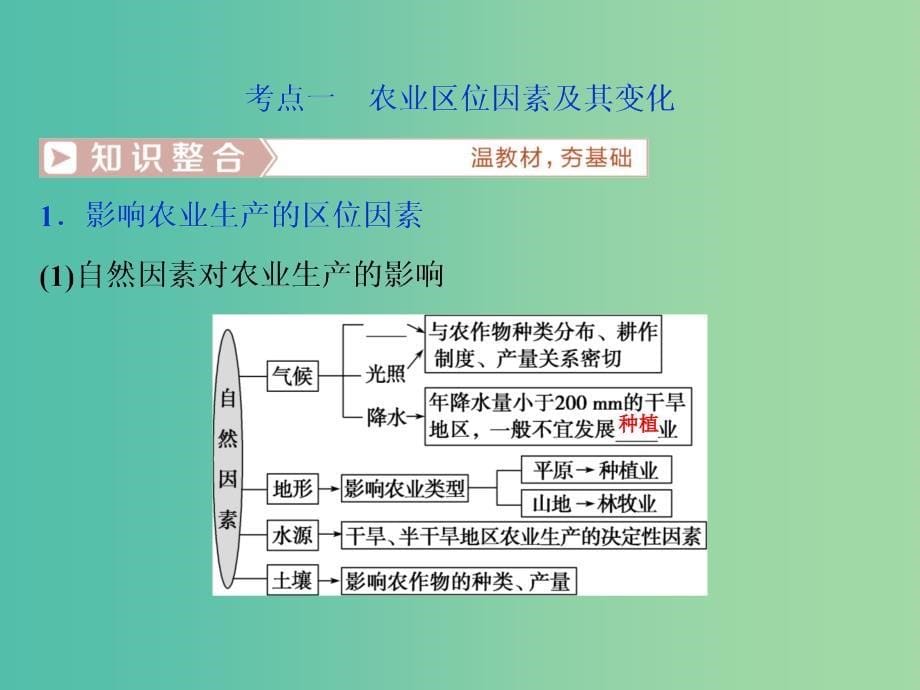 高考地理总复习第九章农业地域的形成与发展第21讲农业的区位选择课件新人教版.ppt_第5页