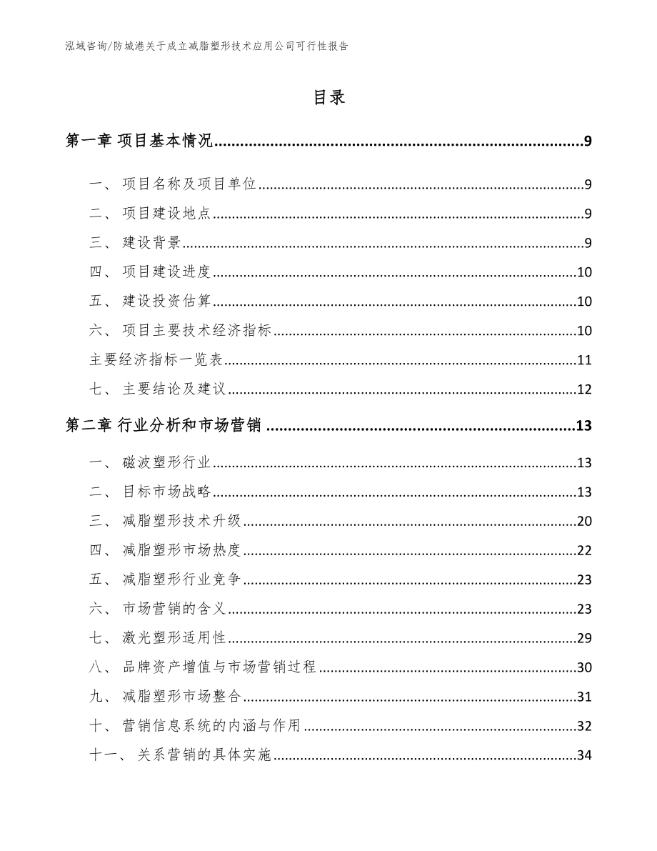 防城港关于成立减脂塑形技术应用公司可行性报告_第2页