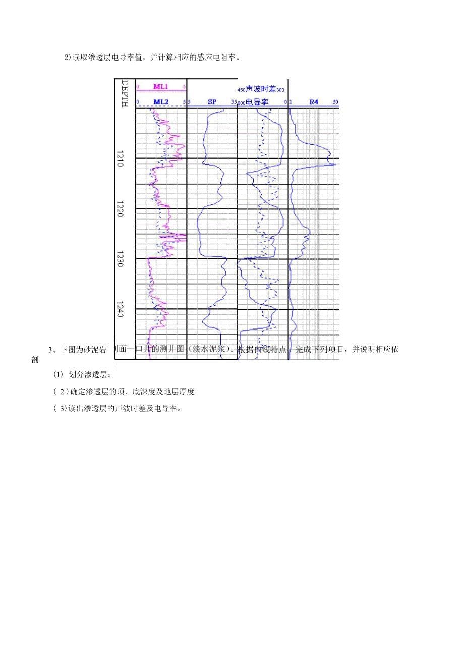 《测井方法与综合解释》课程综合复习资料_第5页