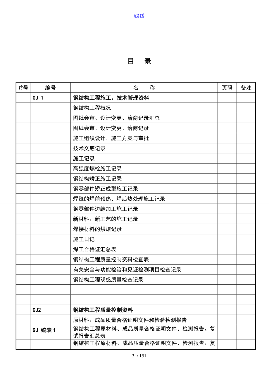 钢结构竣工资料例范本实用模板_第3页