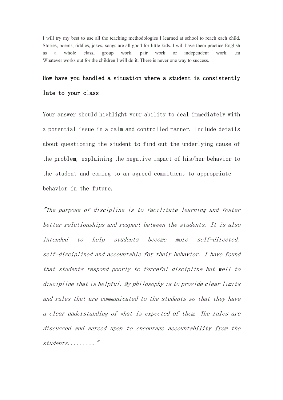 英语教师招聘面试题目_第1页