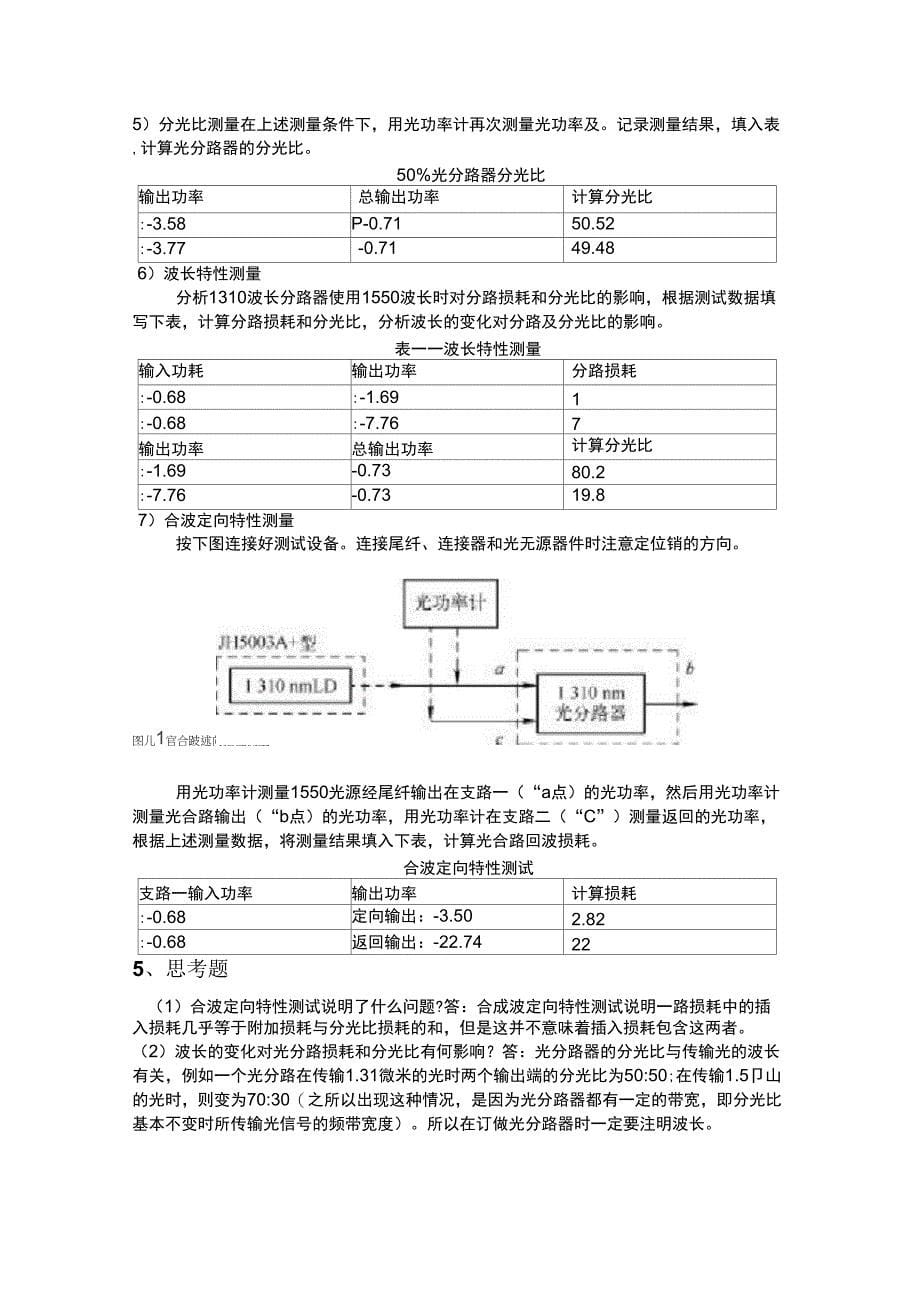 北交大通信工程综合实验光纤_第5页