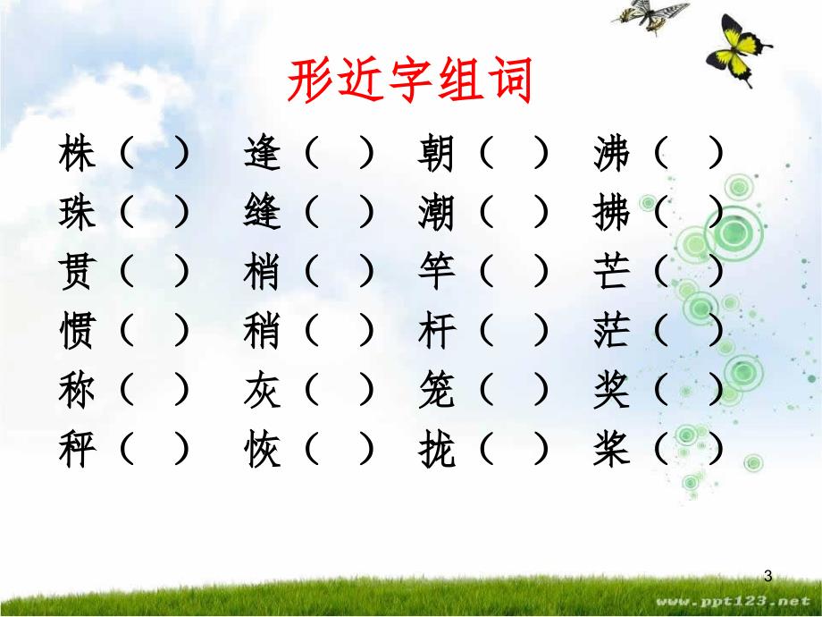 精编人教版语文四年级上册第一单元复习文档资料_第3页