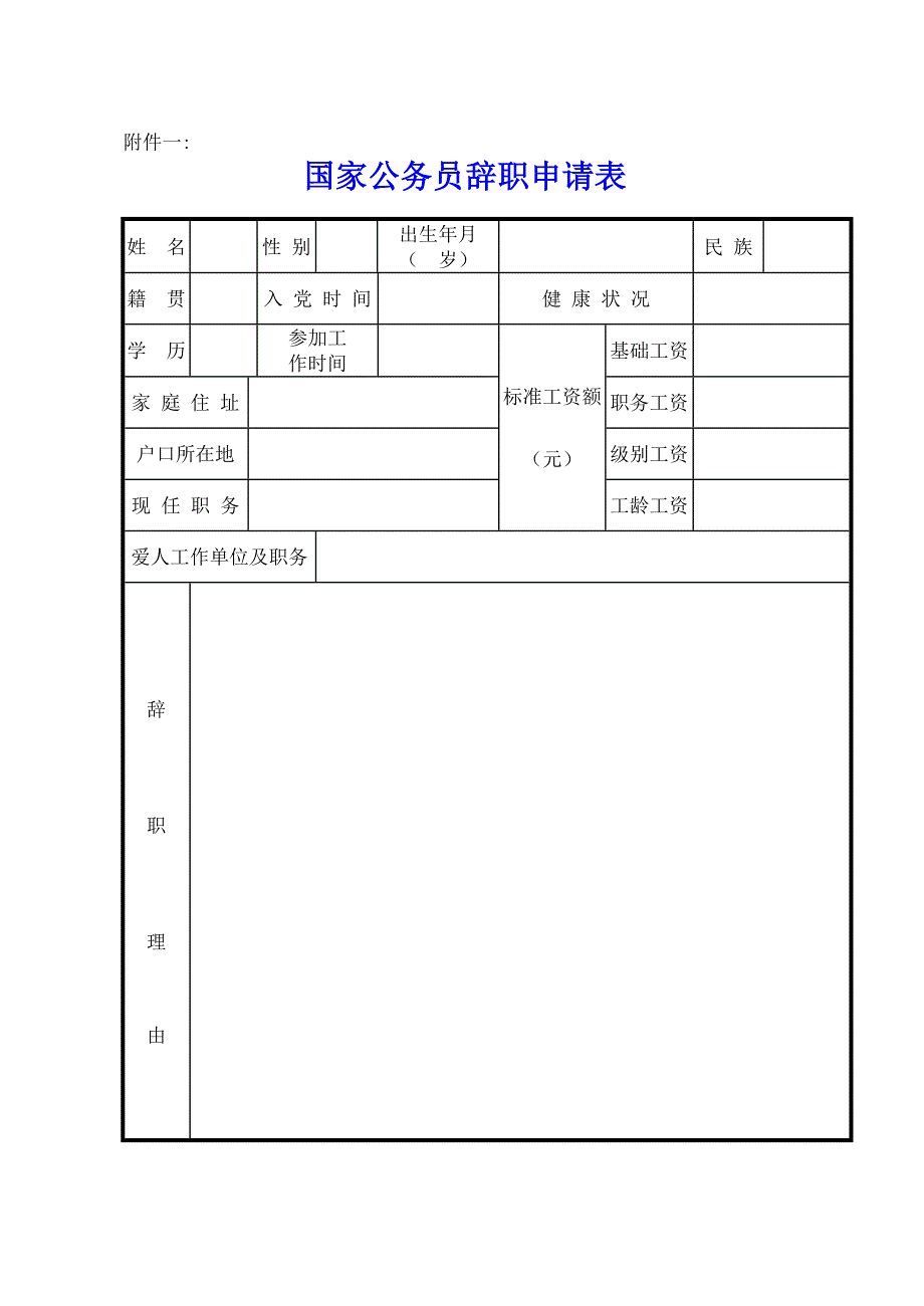 人事部关于《国家公务员辞职辞退暂行_第1页
