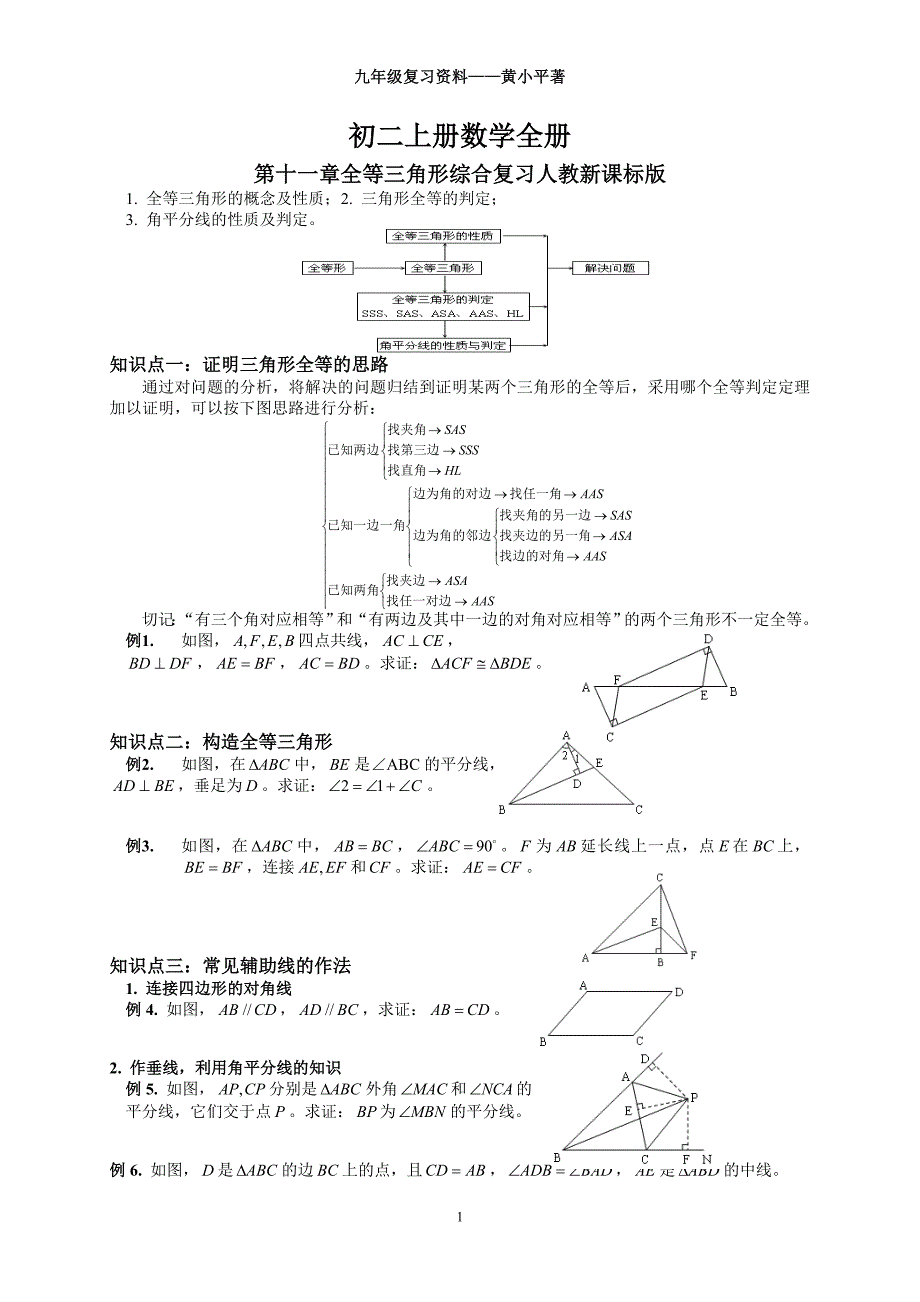 八年级数学上册期末复习资料_第1页