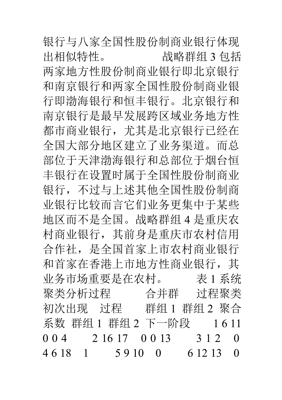 银行产业战略群组分析及各群组竞争战略与成长战略研究_第4页