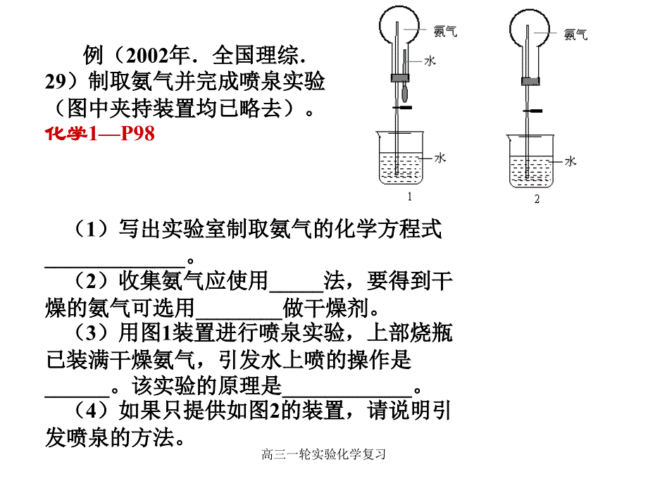 高三一轮实验化学复习课件_第2页