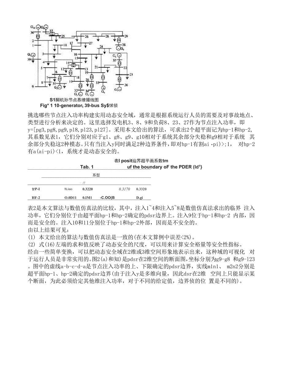 电力系统动态安全域的实用解法_第5页