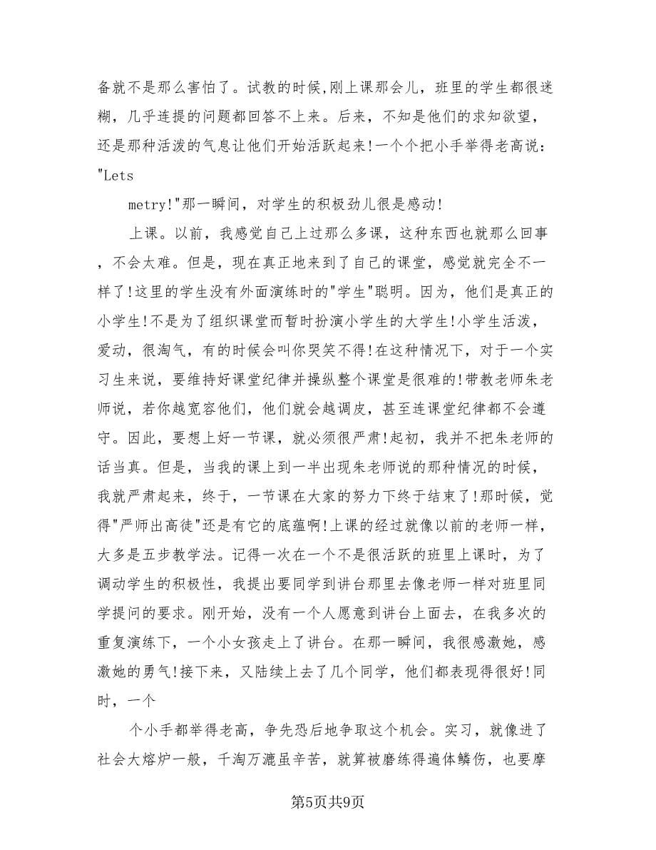 英语教育专业实习总结（3篇）.doc_第5页