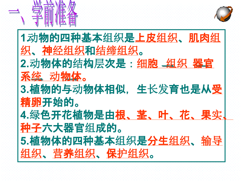 人教版七年级生物上册223植物体的结构层次课件共25张_第2页