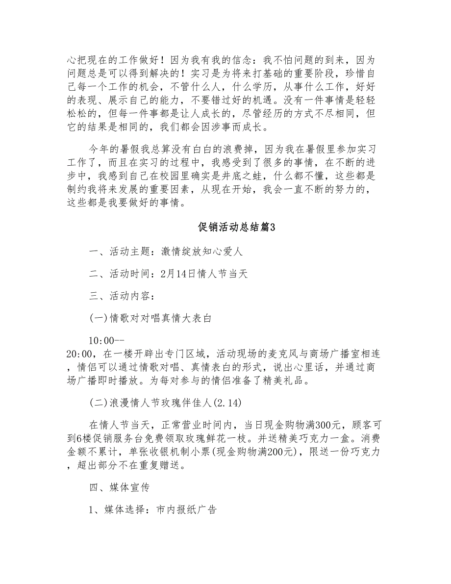 促销活动总结模板6篇_第4页