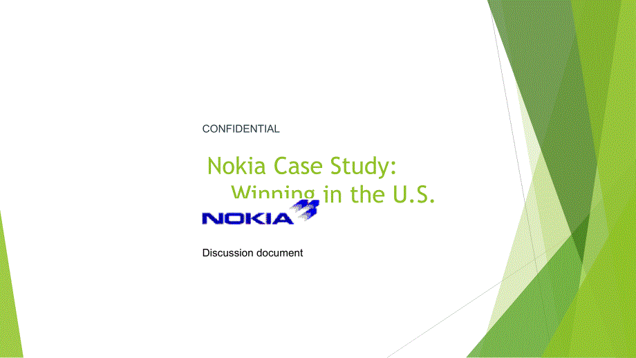 NOKIA制胜美国市场报告_第1页