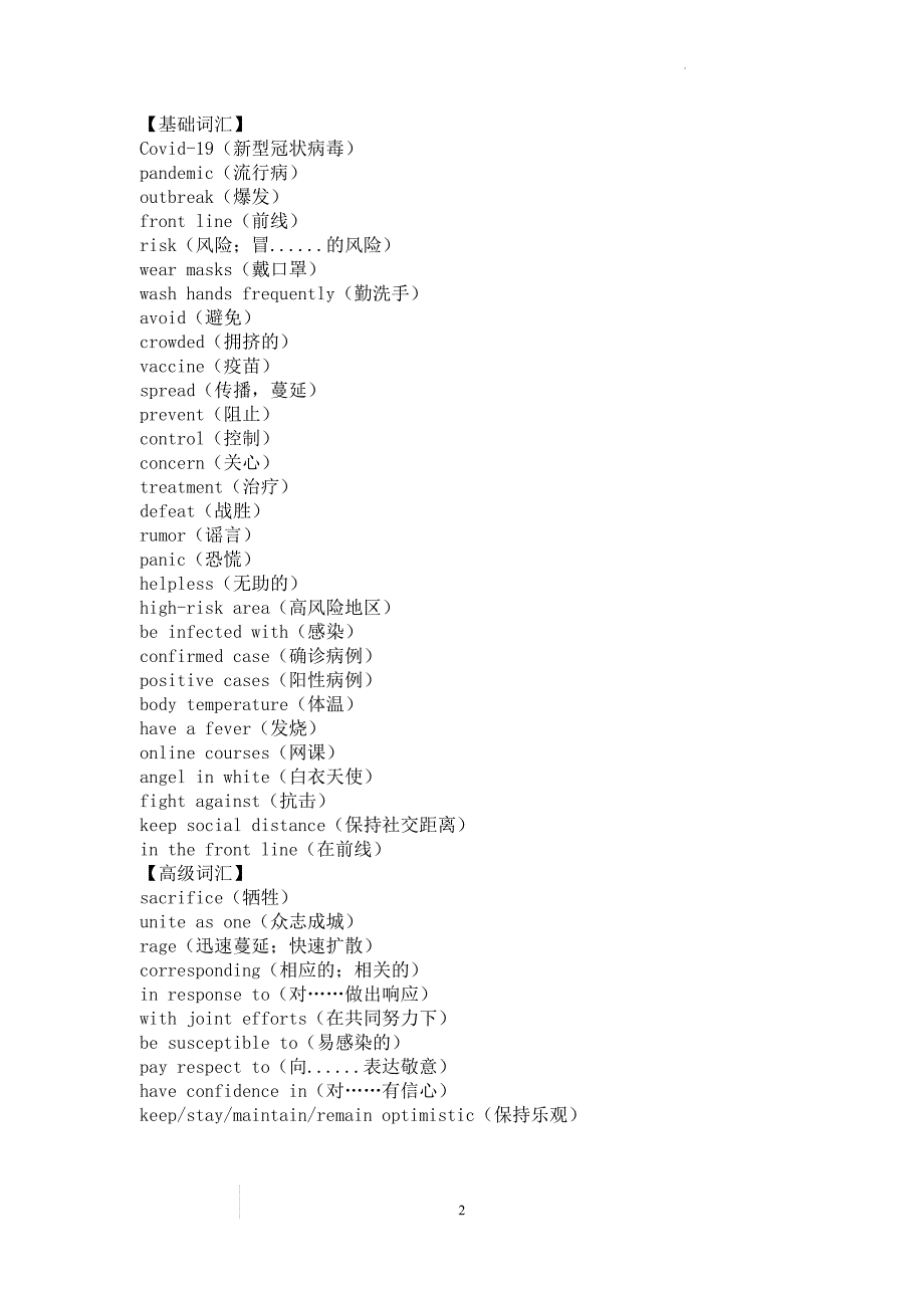 高考英语热点话题相关词汇清单（共八类）.docx_第4页