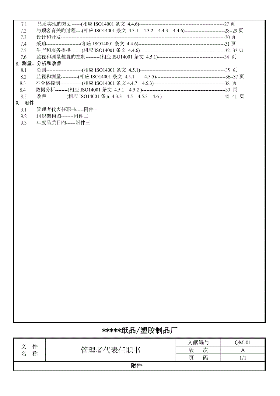 纸品塑胶制品厂管理标准手册_第2页