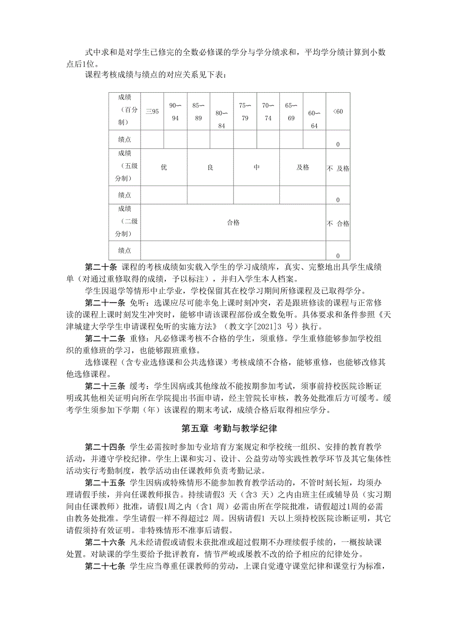 天津城建大学本科学生学籍治理规定_第3页