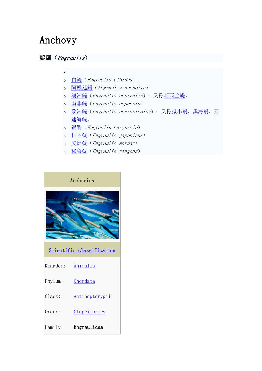 Anchovy(凤尾鱼英文简介)_第1页