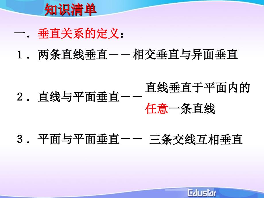 空间中的垂直关系复习课件_第2页