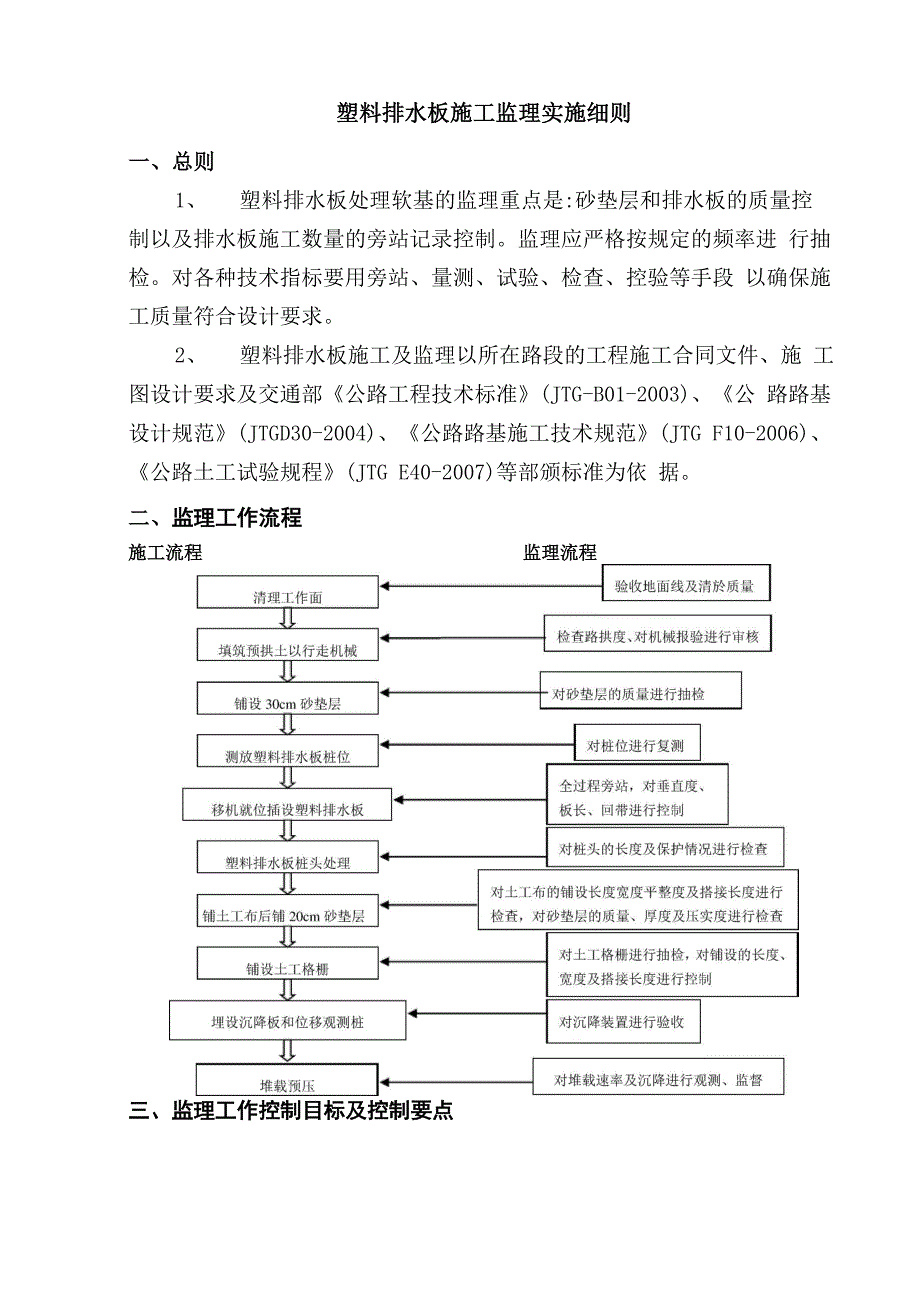 塑料排水板施工监理实施细则_第1页