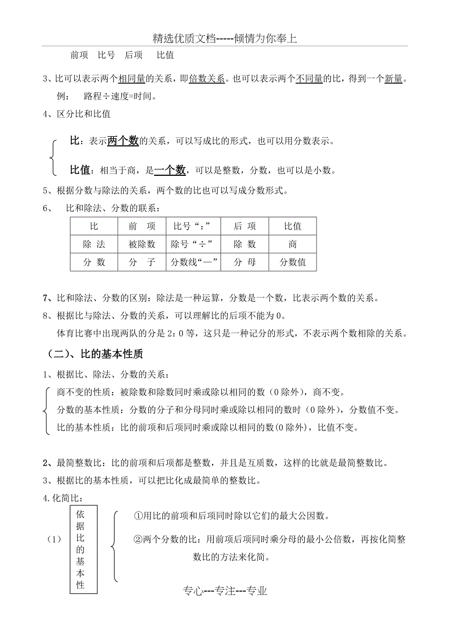 人教版六年级上册数学知识点整理(个人整理资料)_第5页