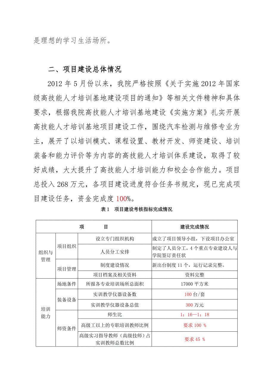 5芜湖技师学院高技能人才培训基地项目建设总结报告(1128)_第3页