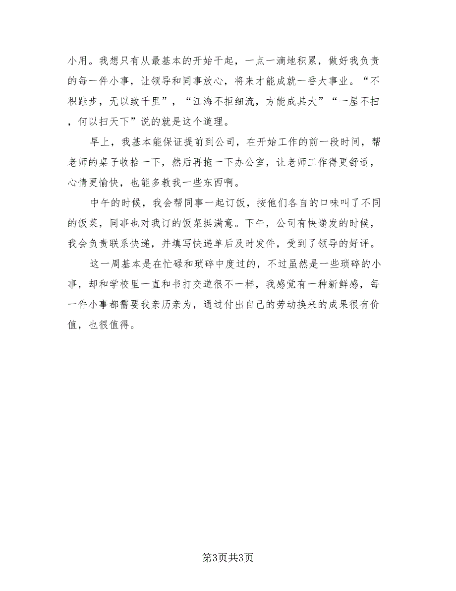 财务出纳实习工作周记个人总结（4篇）.doc_第3页