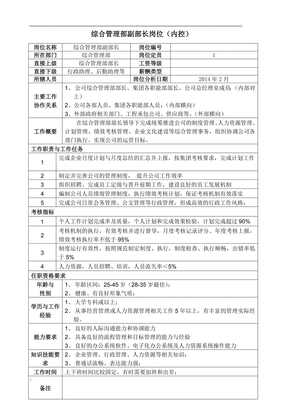 综合管理部的岗位职责_第3页