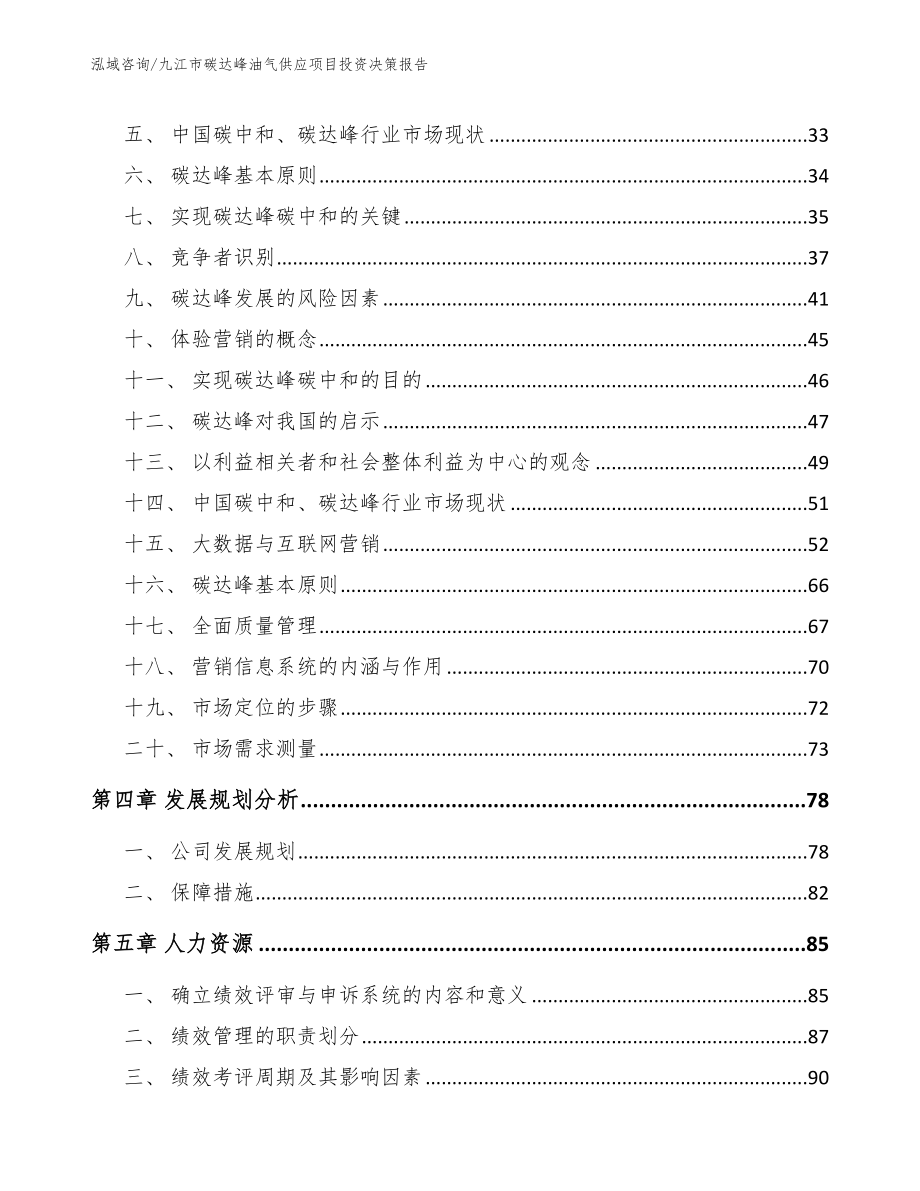 九江市碳达峰油气供应项目投资决策报告【参考模板】_第4页