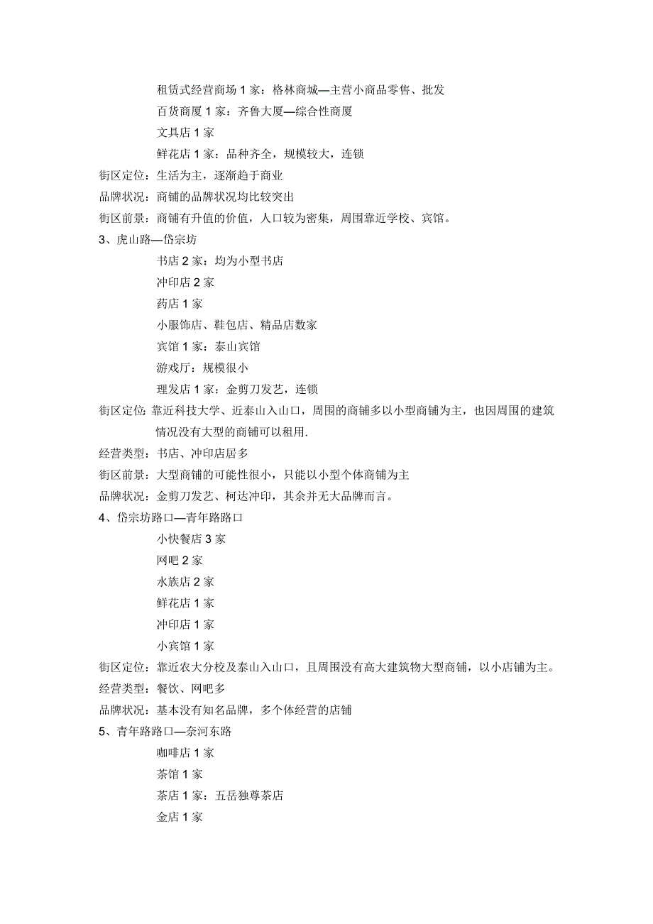 泰安市区主要商业街道市调报告.doc_第2页